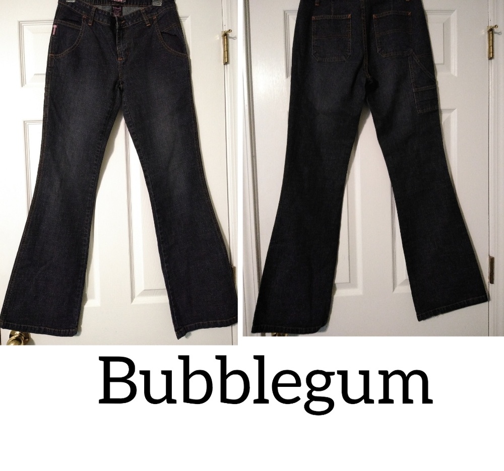 Bubblegum 7/8 denim jeans wide leg